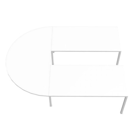 Vue de dessus de la table de réunion en U - Nova U