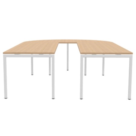 Vue de face de la table de réunion en U - Nova U