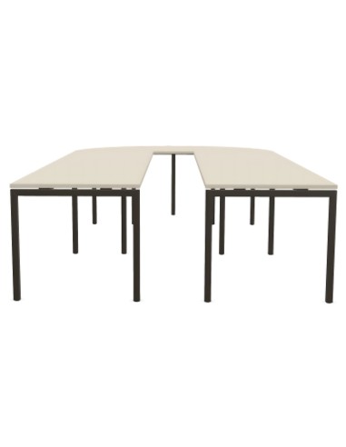 Vue de face de la table de réunion en U - Nova U