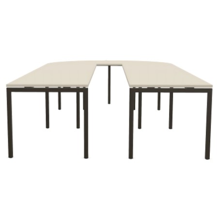 Vue de face de la table de réunion en U - Nova U