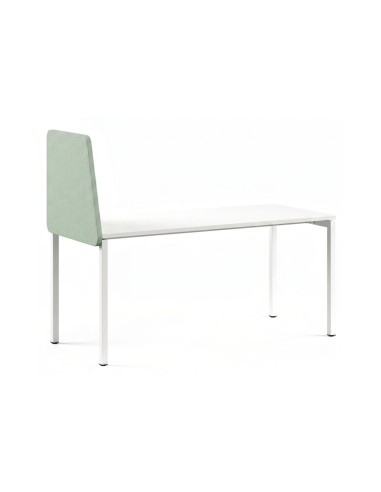 Écran acoustique latéral asymétrique gauche TOP 530 fixé sur un bureau professionnel.