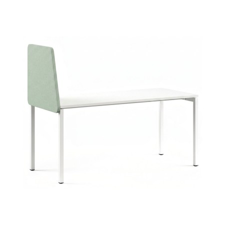 Écran acoustique latéral asymétrique gauche TOP 530 fixé sur un bureau professionnel.