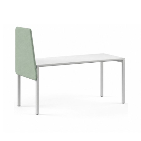 Séparation acoustique latérale chanfreinée gauche TOP 530 hauteur 760 mm installée sur un bureau professionnel.