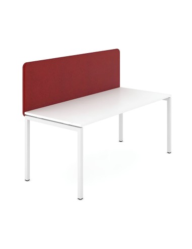 Panneau acoustique rouge TOP 530 de bureau frontal absorption classe C.