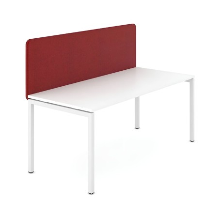 Panneau acoustique rouge TOP 530 de bureau frontal absorption classe C.