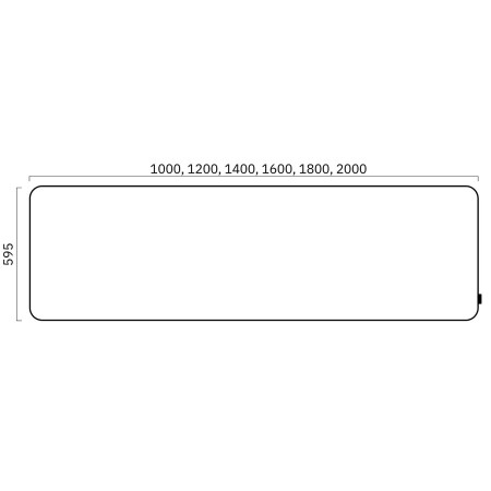 Dimensions de l'écran acoustique frontal réglable en hauteur TOP 530.