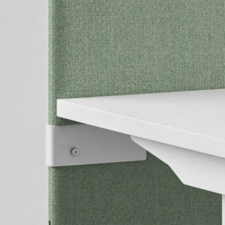 Fixation du panneau acoustique réglable en hauteur TOP 530 pour bureau.