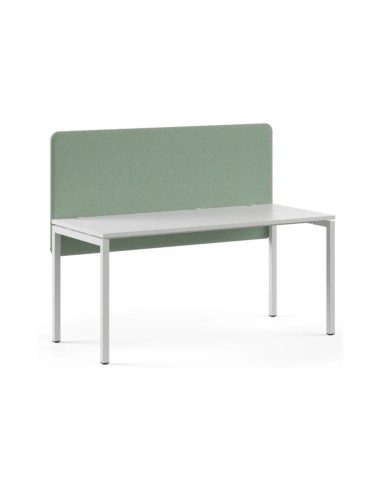 Écran acoustique frontal TOP 530 hauteur 760 mm installé derrière un bureau professionnel.