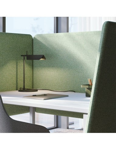 Poste individuel de travail avec écran acoustique TOP 530 pour bureau en entreprise.