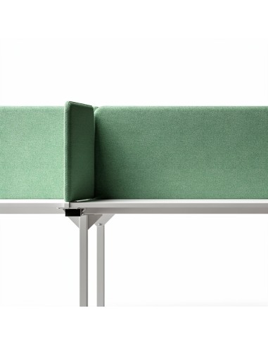 Écran acoustique quadrangulaire NOVA 4 postes TOP 530 vert.