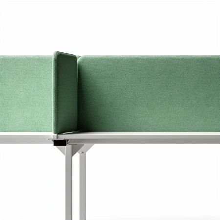 Écran acoustique quadrangulaire NOVA 4 postes TOP 530 vert.