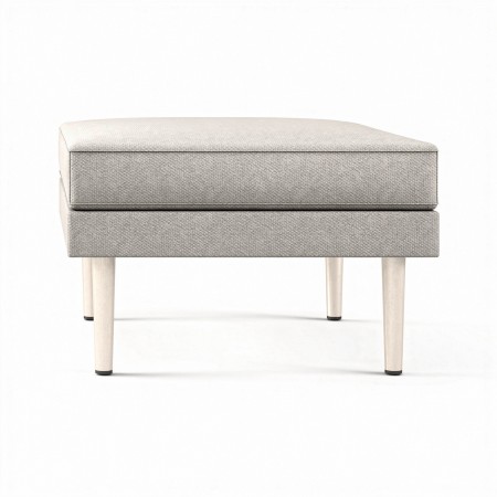 Pouf carré 1 place 64 x 64 cm ARCIPELAGO gris.