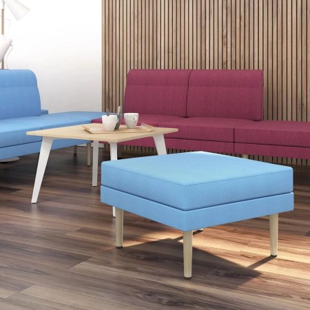 Pouf carré ARCIPELAGO 1 place en tissu avec quatre pieds. 2