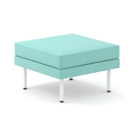 Pouf lounge professionnel bleu ARCIPELAGO carré bleu.