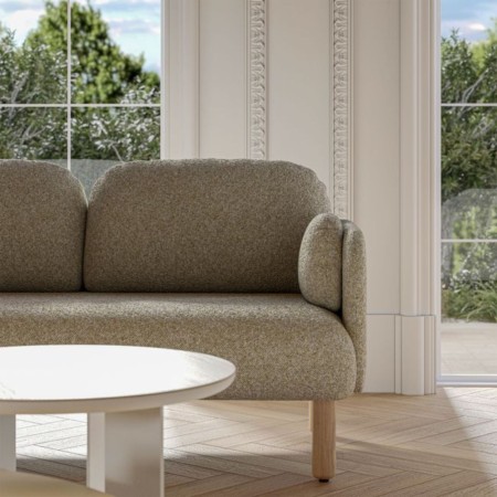 Canapé design professionnel MYAMI pour accueil en entreprise installé à Montreux.