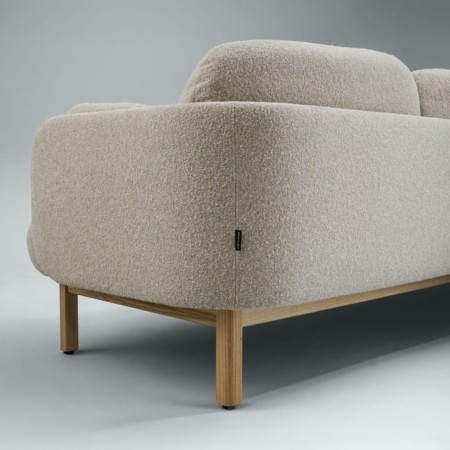 Vue de dos du sofa d'accueil professionnel MYAMI avec assise confortable pour visiteurs.