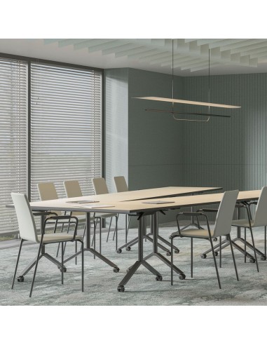Salle de conférence à Monthey modulaire avec tables pliantes professionnelle FLIPTOP.