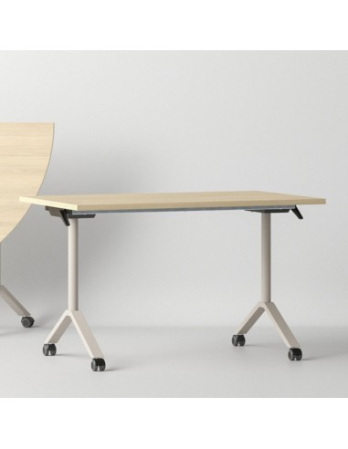 Table rabattable mobile 120 x 45 cm FLIPTOP pour espaces de réunion et formation.