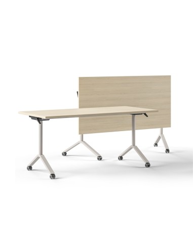 Table de conférence rabattable sur roulettes 120 à 180 cm FLIPTOP.