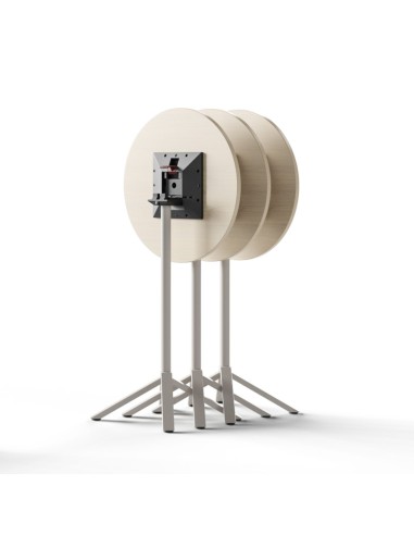Plusieurs tables bistro pliantes ronde hauteur 74 ou 105 cm  FLIPTOP.