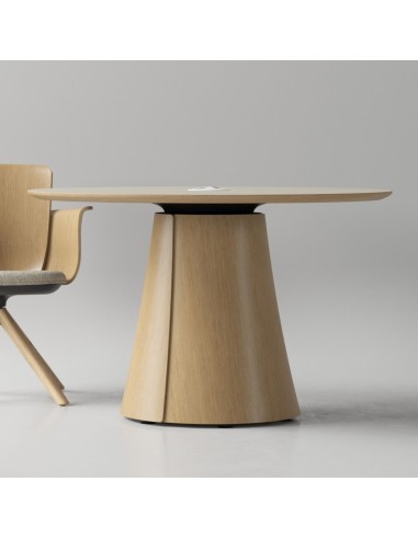 Table de réunion en bois élégante et design BOTANY pour espaces de collaboration.