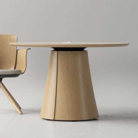 Table de réunion en bois élégante et design BOTANY pour espaces de collaboration.