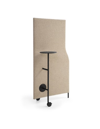Cloison acoustique mobile Flos 80 x 160 cm avec tablette haute 100 cm sur roulettes
