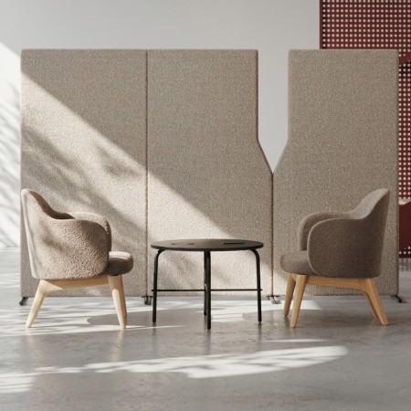 Cloison acoustique autoportante forme organique - Flos 2