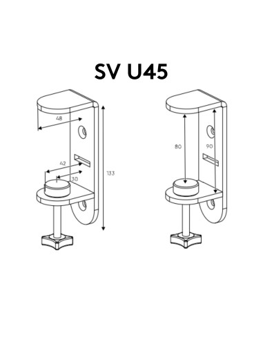 Pince de fixation référence SV U45