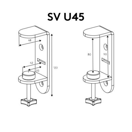 Pince de fixation référence SV U45