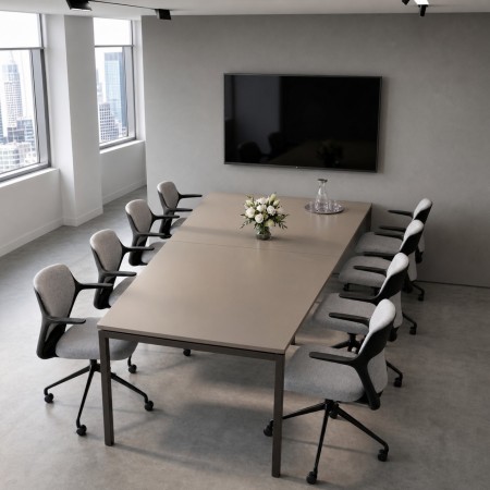 Table de réunion en trapèze 6 à 10 places - NOVA U 2