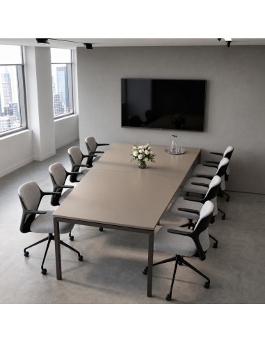 Table trapézoïdale 8 places 320 x 100/150 cm - NOVA U