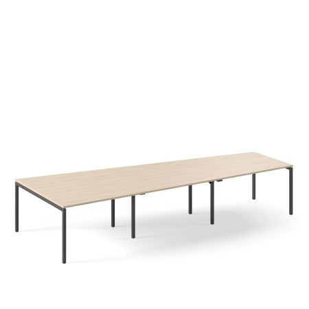 Table de réunion trapézoïdale 10 places nova U