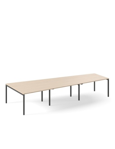 Table de réunion trapézoïdale 10 places nova U