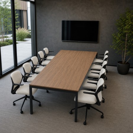 Table de réunion trapézoïdale 10 places nova U 2