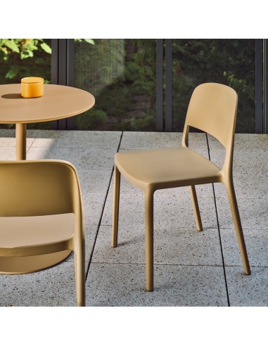 chaise blendy beige mobilier extérieur monbureau