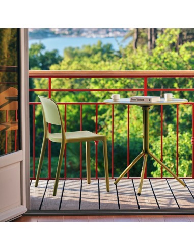 Chaise plastique empilable intérieur extérieur - Blendy
