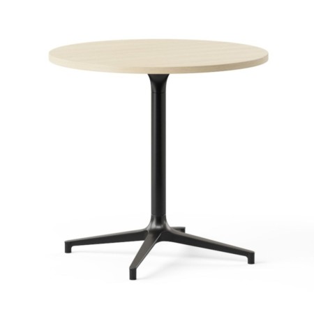Table de réunion ronde Ø80 à 120 cm 2 à 5 places plateau mélamine bois BOTANY.