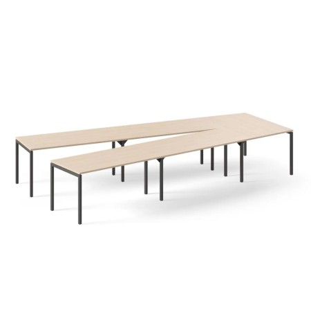 Table de réunion 10 places avec plateau finition bois - Nova U