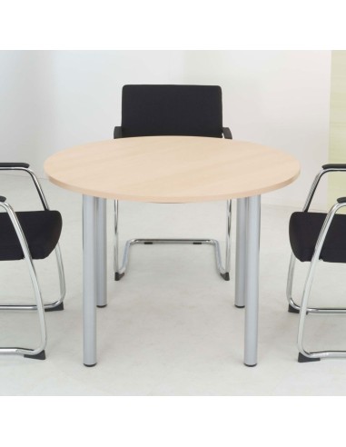 Configuration de table ronde avec chaises de réunion - OPTIMA