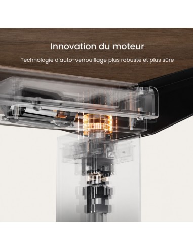 Innovation moteur bureau assis-debout auto verrouillage - Move-Up - monbureau