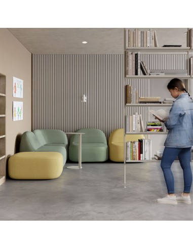 Fauteuil lounge modulable avec dossier d’angle – Jelly