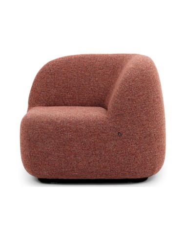 Fauteuil lounge modulable avec dossier d’angle Jelly rouge.