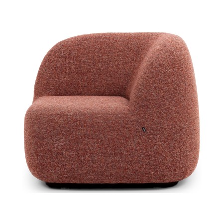 Fauteuil lounge modulable avec dossier d’angle Jelly rouge.