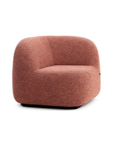 Fauteuil lounge d’angle Jelly en tissu avec assise rembourrée.