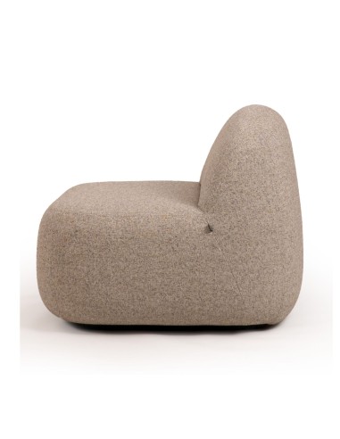 Fauteuil lounge Jelly S gris pour espace de lecture professionnel.
