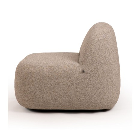 Fauteuil lounge Jelly S gris pour espace de lecture professionnel.