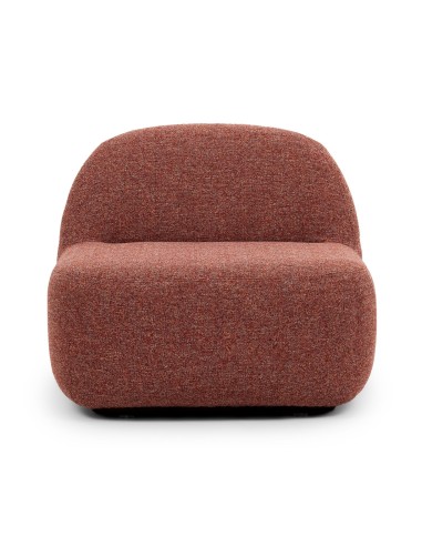 Fauteuil lounge modulable design Jelly avec dossier droit.