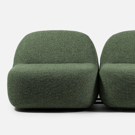 Connections entre deux poufs Jelly modulaires.