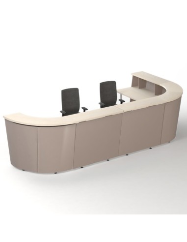 Banque d’accueil modulaire TERA pour un espace de réception professionnel.